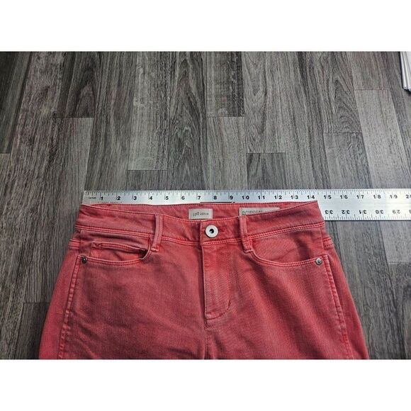 J. Jill Womens Size 2 Petite Pockets Authentic Fit Slim Ankle Pink Denim Jeans - Picture 9 of 13